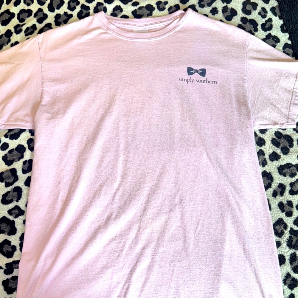 Simply Southern Light Pink Short Sleeve Tee
